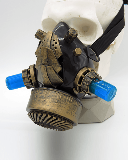 Futuristic Glow Goggles & Mask -  sci-fi mask - Futuristic Glow Goggles & Mask for Cyberpunk Style - View 5