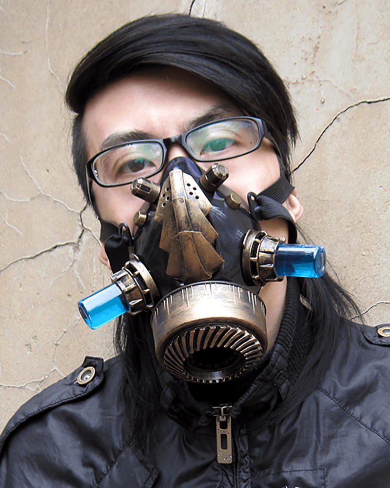 Futuristic Glow Goggles & Mask -  sci-fi - Futuristic Glow Goggles & Mask for Cyberpunk Style - View 16