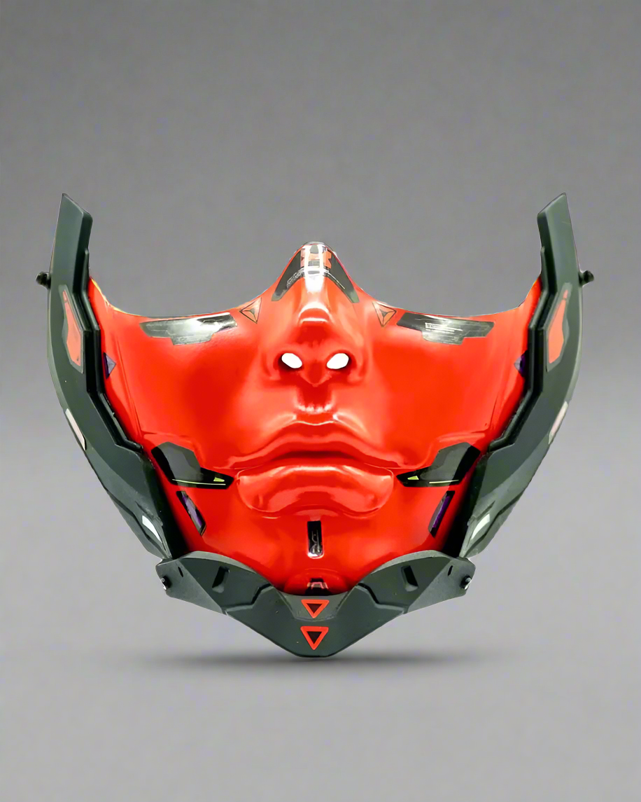 Futuristic Half Face Cosplay Mask - aesthetic masks - Futuristic Half Face Cyberpunk Cosplay Mask - Main view