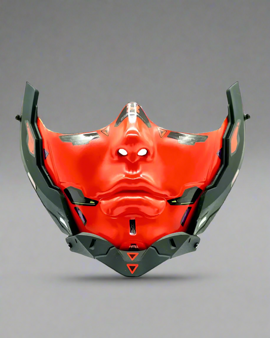 Futuristic Half Face Cosplay Mask - aesthetic masks - Futuristic Half Face Cyberpunk Cosplay Mask - Main view