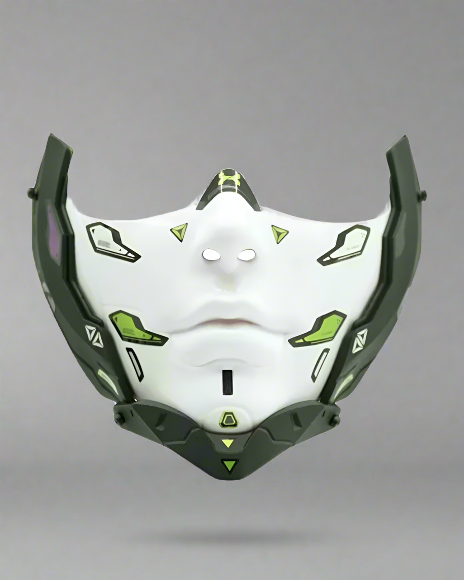 Futuristic Half Face Cosplay Mask - cosplay mask - Futuristic Half Face Cyberpunk Cosplay Mask - View 2