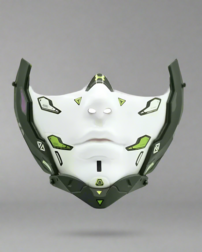 Futuristic Half Face Cosplay Mask - cosplay mask - Futuristic Half Face Cyberpunk Cosplay Mask - View 2