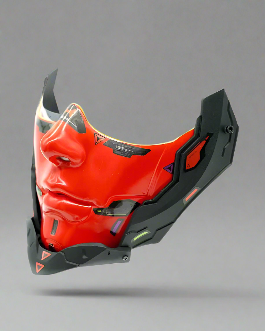 Futuristic Half Face Cosplay Mask -  customizable mask - Futuristic Half Face Cyberpunk Cosplay Mask - View 3