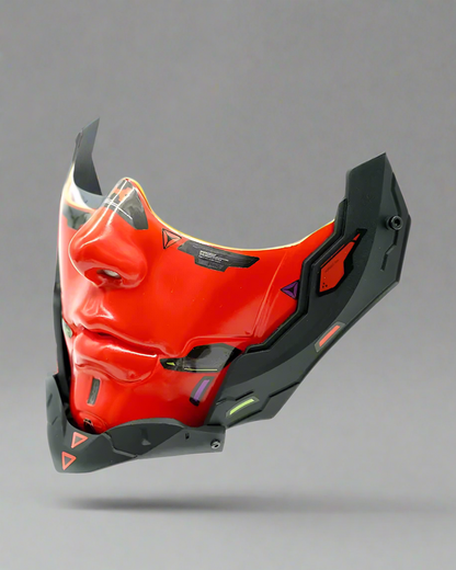 Futuristic Half Face Cosplay Mask -  customizable mask - Futuristic Half Face Cyberpunk Cosplay Mask - View 3