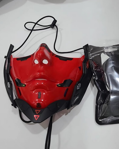 Futuristic Half Face Cosplay Mask -  cyberpunk - Futuristic Half Face Cyberpunk Cosplay Mask - View 11