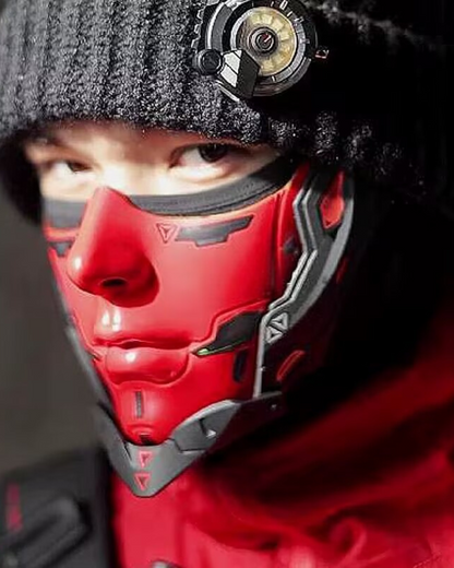 Futuristic Half Face Cosplay Mask -  cyberpunk - Futuristic Half Face Cyberpunk Cosplay Mask - View 4