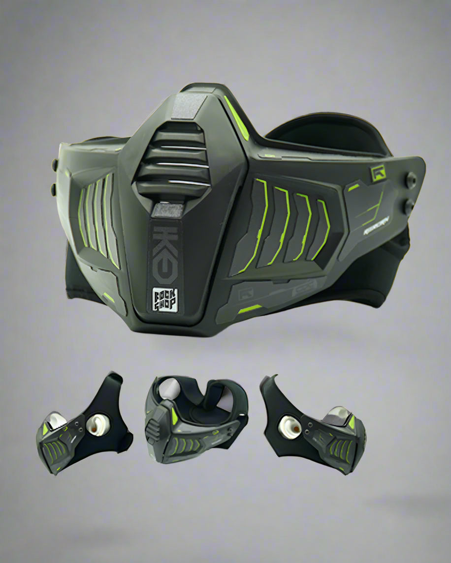 Futuristic Half Face Mask - half face mask - Futuristic Half Face Mask for Stylish Protection - Main view