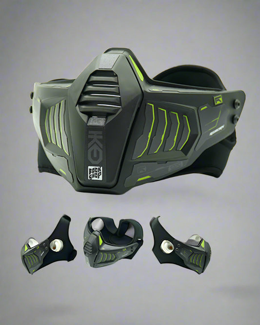 Futuristic Half Face Mask - half face mask - Futuristic Half Face Mask for Stylish Protection - Main view