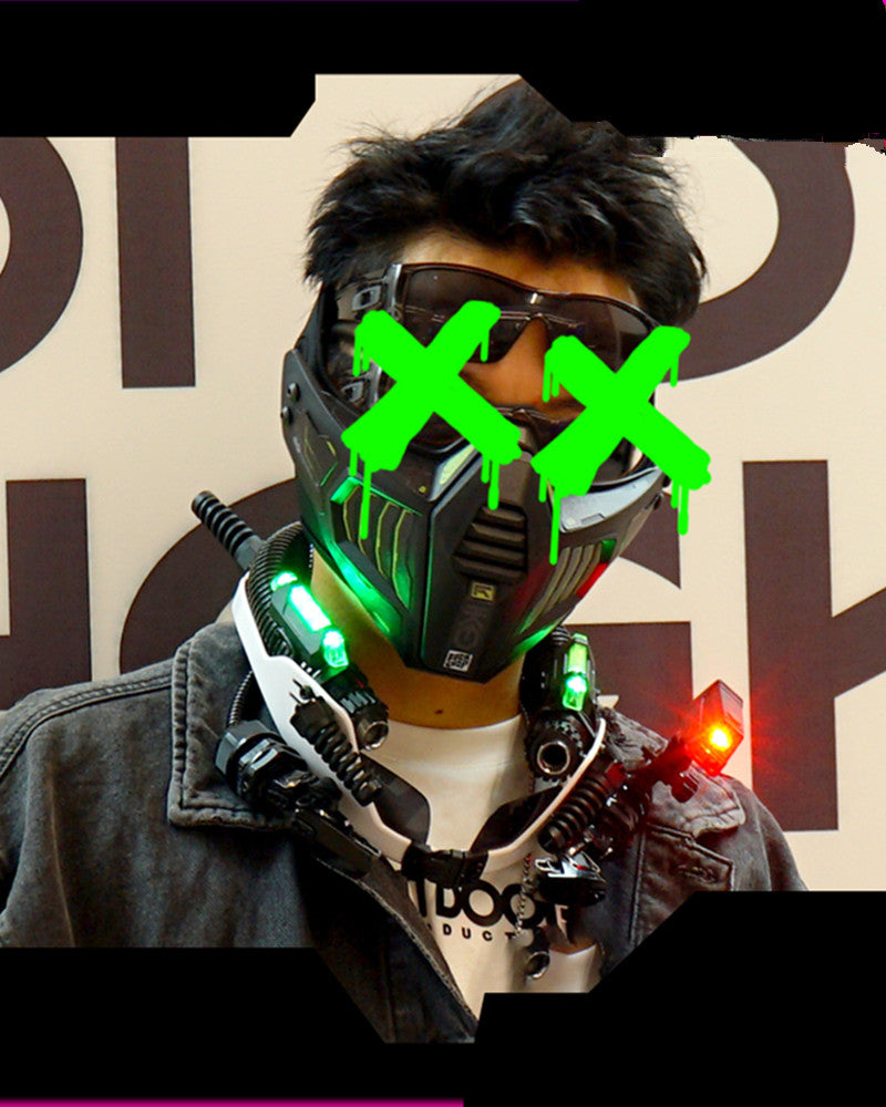 Futuristic Half Face Mask - stylish face mask - Futuristic Half Face Mask for Stylish Protection - View 2
