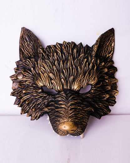 Futuristic Half-Face Wolf Mask - comfortable wolf mask - Futuristic Half-Face Wolf Mask for Techwear Style - Main view