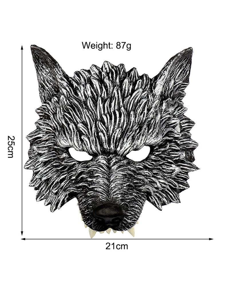 Futuristic Half-Face Wolf Mask -  layering techwear mask - Futuristic Half-Face Wolf Mask for Techwear Style - View 11