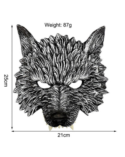 Futuristic Half-Face Wolf Mask -  layering techwear mask - Futuristic Half-Face Wolf Mask for Techwear Style - View 11
