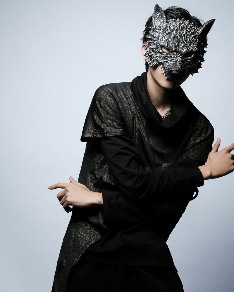 Futuristic Half-Face Wolf Mask - wolf mask - Futuristic Half-Face Wolf Mask for Techwear Style - View 8