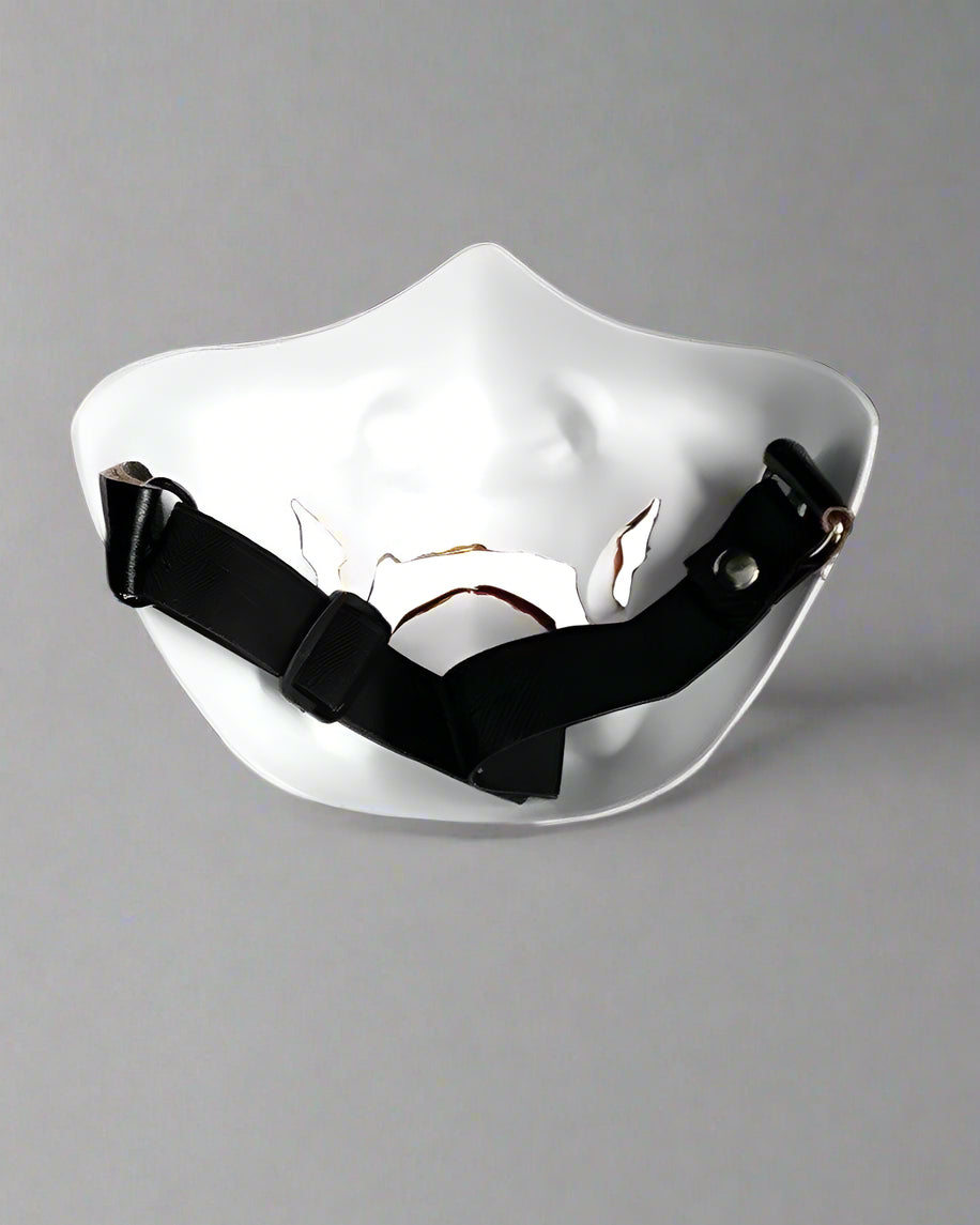 Futuristic Hannya Half Face Mask -  cosplay mask - Hannya Half Face Mask for Cyberpunk Cosplay - View 10