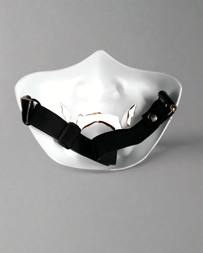 Futuristic Hannya Half Face Mask -  cosplay mask - Hannya Half Face Mask for Cyberpunk Cosplay - View 10