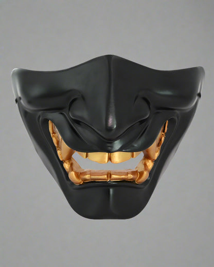 Futuristic Hannya Half Face Mask -  cyberpunk accessories - Hannya Half Face Mask for Cyberpunk Cosplay - View 4