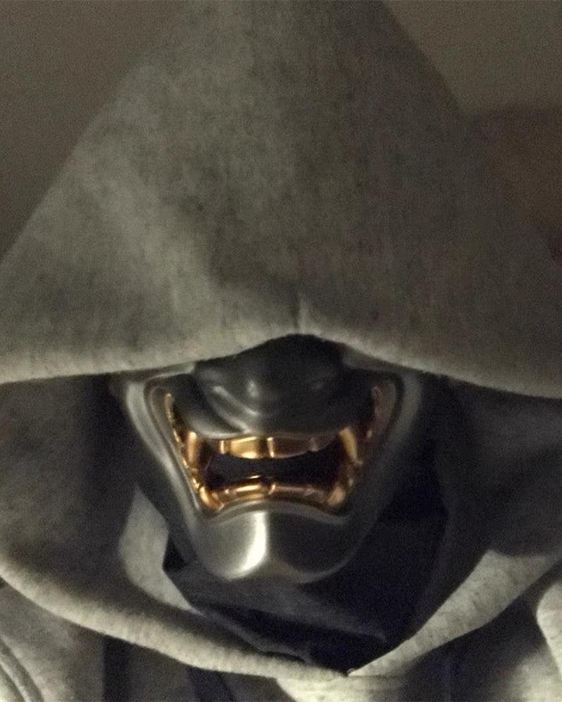 Futuristic Hannya Half Face Mask -  cyberpunk mask - Hannya Half Face Mask for Cyberpunk Cosplay - View 12