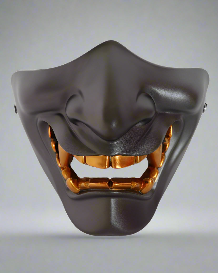 Futuristic Hannya Half Face Mask -  cyberpunk mask - Hannya Half Face Mask for Cyberpunk Cosplay - View 5