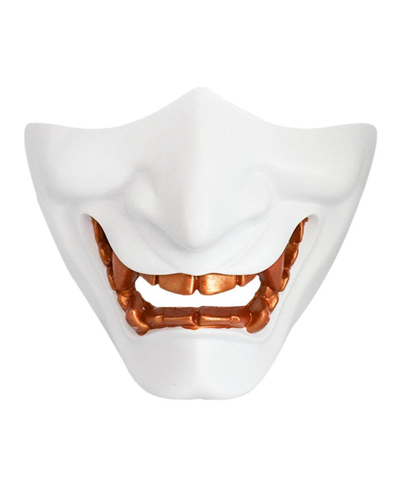 Futuristic Hannya Half Face Mask - Japanese mythology mask - Hannya Half Face Mask for Cyberpunk Cosplay - View 2