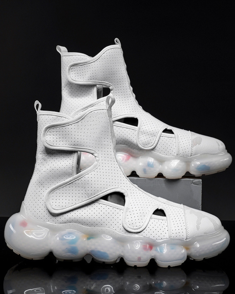 Futuristic High-Top Sandal Sneakers -  techwear shoes - Futuristic High-Top Sandal Sneakers for Modern Looks - View 14