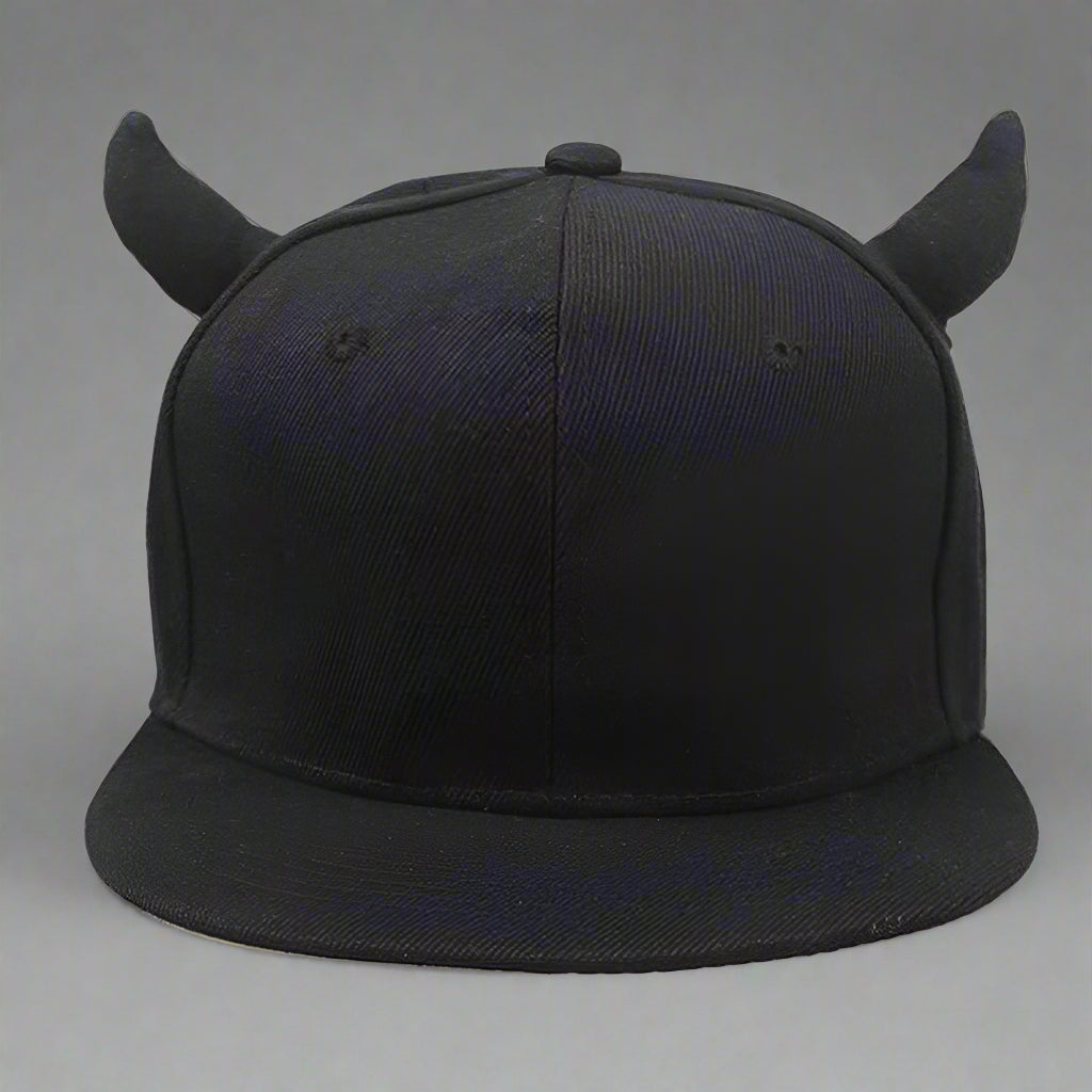 Futuristic Horns Cap -  black cap - Futuristic Horns Cap for Urban Fashion Enthusiasts - View 3