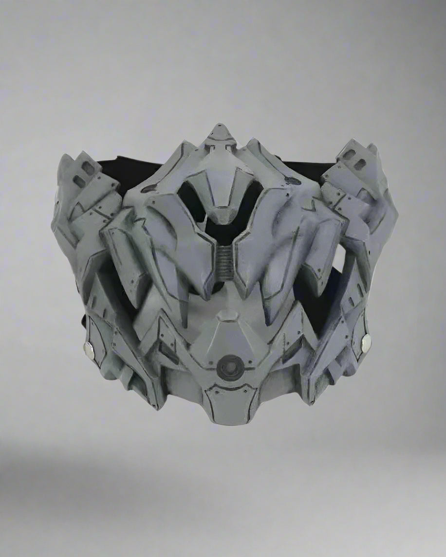 Futuristic Japanese Halloween Mask - halloween mask - Futuristic Japanese Halloween Mask with Neon Lights - Main view