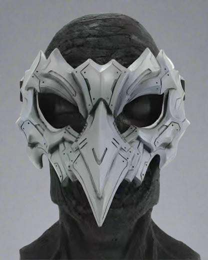 Futuristic Japanese Halloween Mask -  japanese mask - Futuristic Japanese Halloween Mask with Neon Lights - View 5