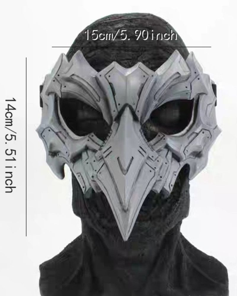 Futuristic Japanese Halloween Mask -  themed event mask - Futuristic Japanese Halloween Mask with Neon Lights - View 7