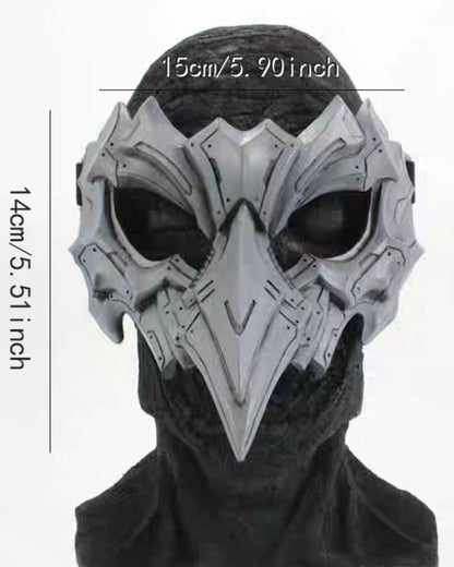 Futuristic Japanese Halloween Mask -  themed event mask - Futuristic Japanese Halloween Mask with Neon Lights - View 7