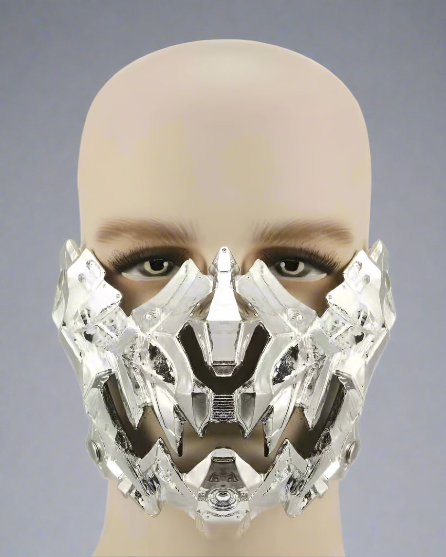 Futuristic Japanese Mechanic Mask -  cyberpunk mask - Futuristic Japanese Mechanical Mask for Unique Style - View 10