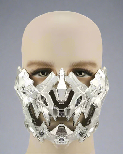 Futuristic Japanese Mechanic Mask -  cyberpunk mask - Futuristic Japanese Mechanical Mask for Unique Style - View 10