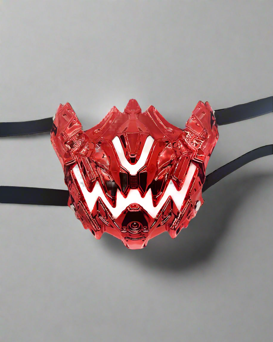 Futuristic Japanese Mechanic Mask -  cyberpunk mask - Futuristic Japanese Mechanical Mask for Unique Style - View 3