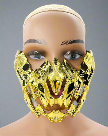 Futuristic Japanese Mechanic Mask - japanese mask - Futuristic Japanese Mechanical Mask for Unique Style - View 9