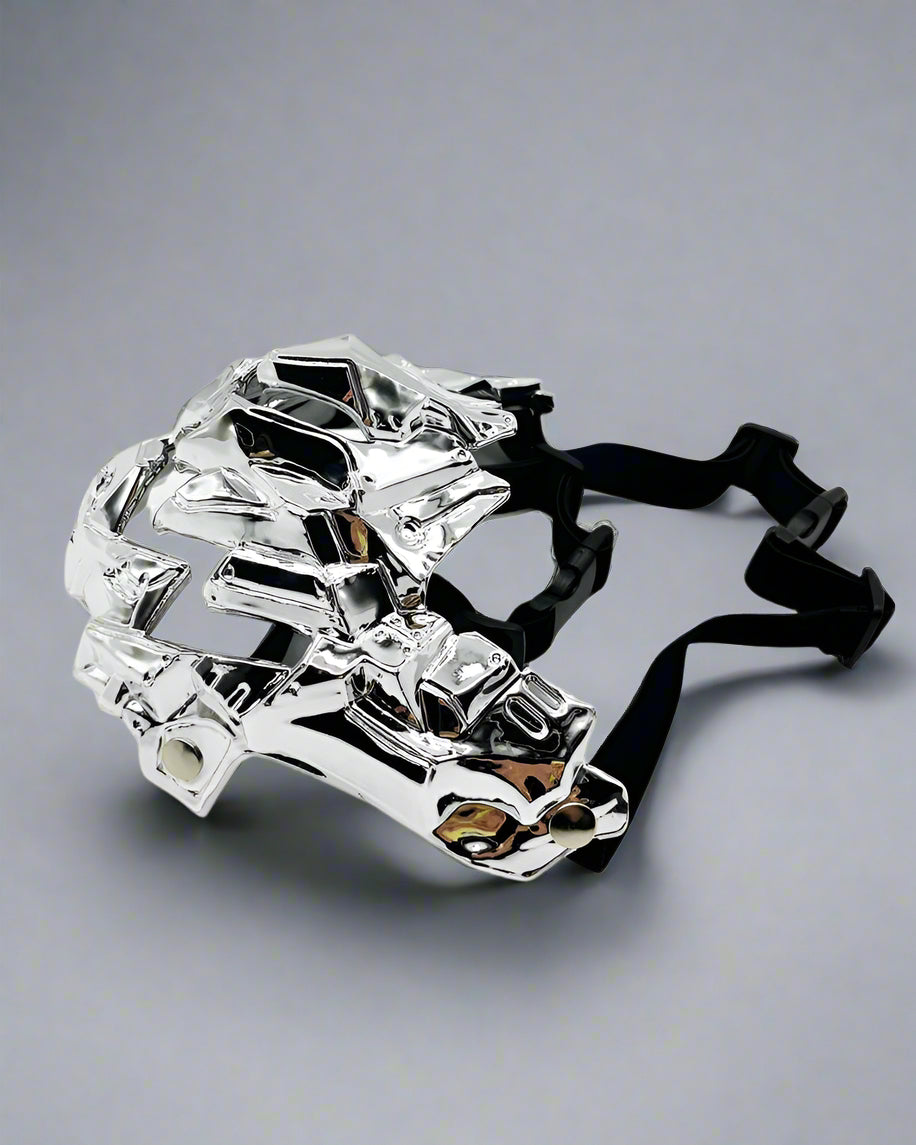 Futuristic Japanese Mechanic Mask -  traditional japanese aesthetics - Futuristic Japanese Mechanical Mask for Unique Style - View 7
