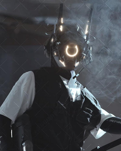 Futuristic LED Cyberpunk Helmet - cyberpunk - LED Cyberpunk Helmet for Futuristic Looks - View 9