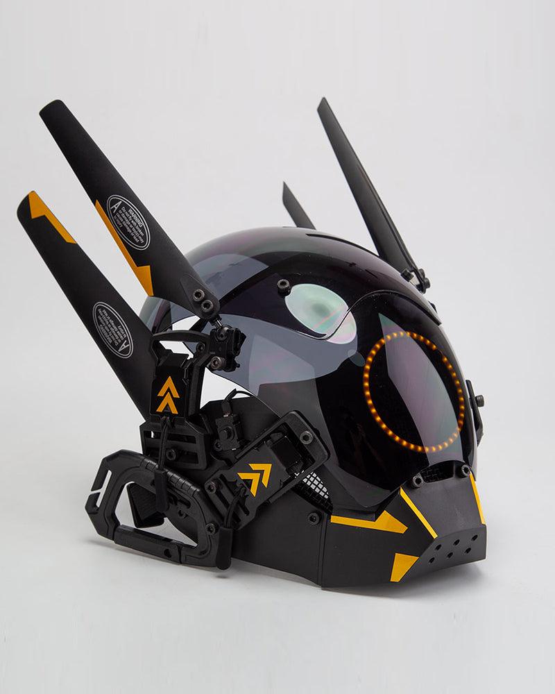 Futuristic LED Cyberpunk Helmet -  futuristic - LED Cyberpunk Helmet for Futuristic Looks - View 4
