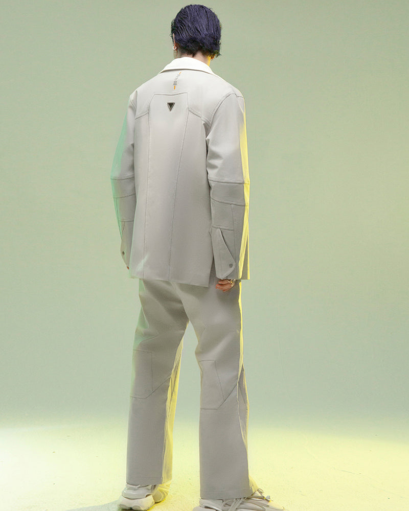 Futuristic Magnetic Buckle Suit - comfortable techwear - Futuristic Magnetic Buckle Techwear Jacket - View 10