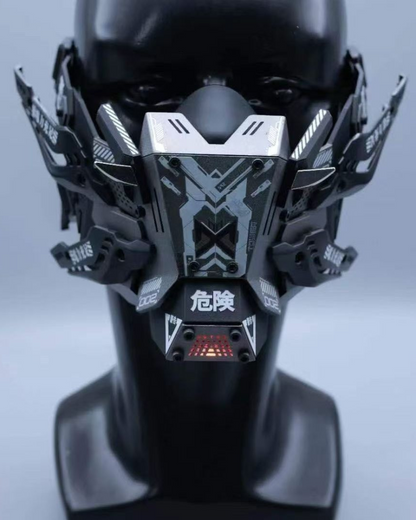 Futuristic Mech Half Face Mask - techwear - Futuristic Mech Half Face Mask for Techwear Style - View 8