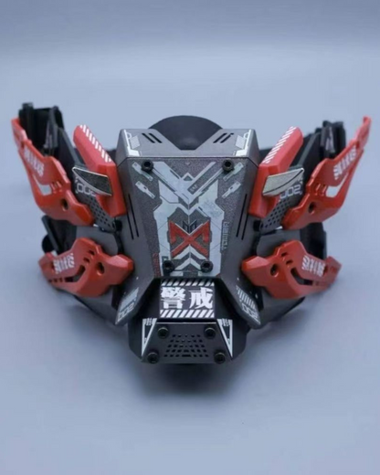 Futuristic Mech Half Face Mask - techwear mask - Futuristic Mech Half Face Mask for Techwear Style - View 2