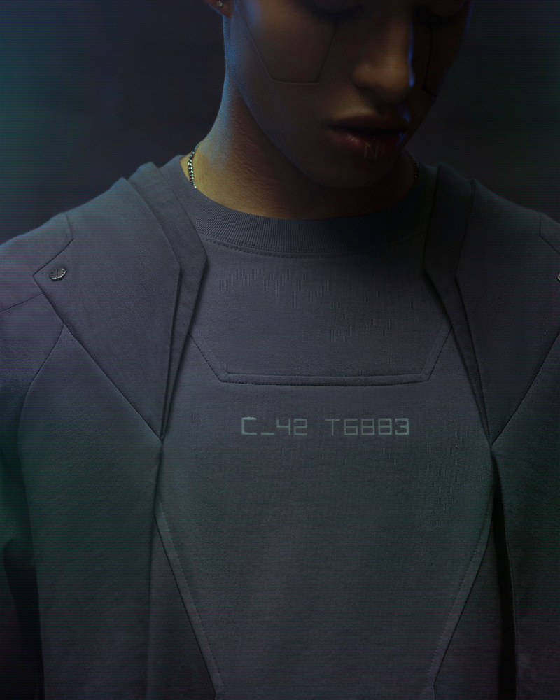 Futuristic Mecha Cyberpunk Tee -  innovative design - Futuristic Mecha Cyberpunk Tee for Trendy Style - View 5