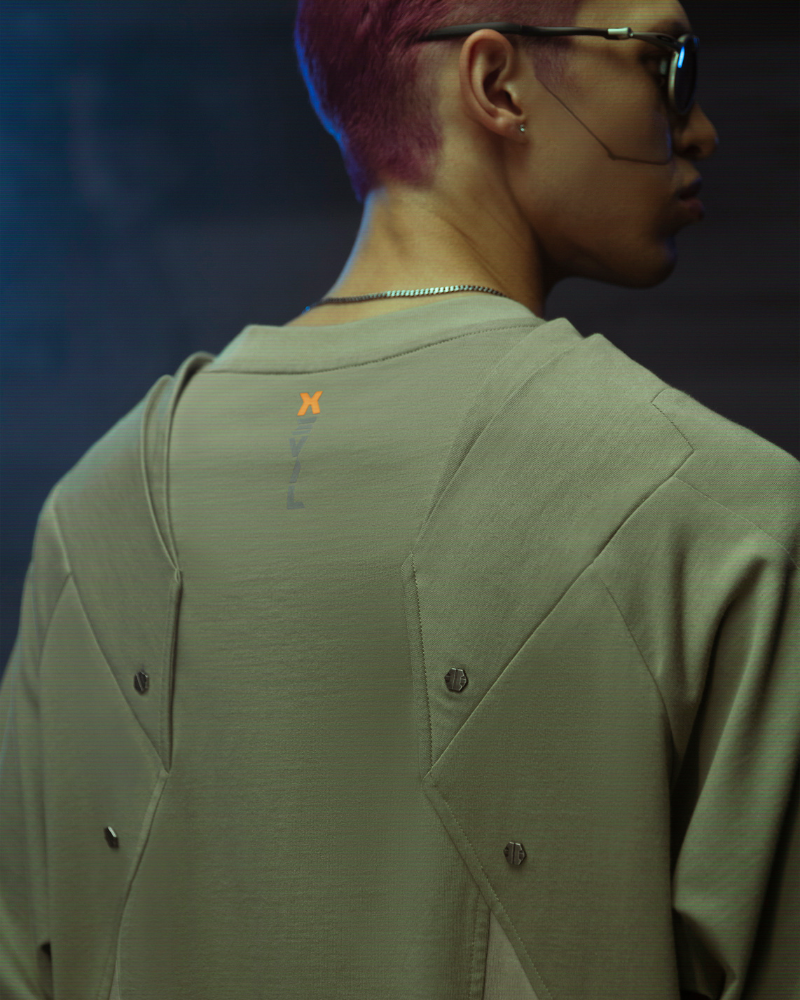 Futuristic Mecha Cyberpunk Tee -  metallic accents - Futuristic Mecha Cyberpunk Tee for Trendy Style - View 7