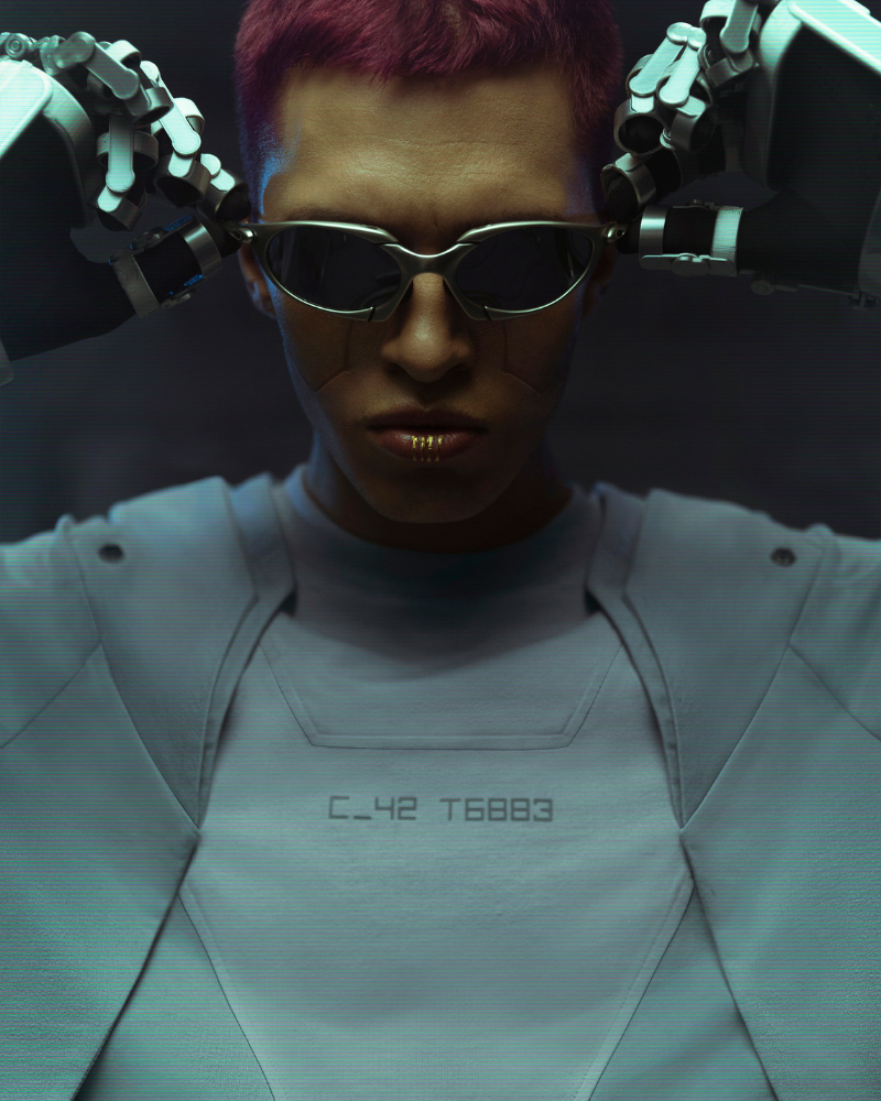 Futuristic Mecha Cyberpunk Tee - sci-fi t-shirt - Futuristic Mecha Cyberpunk Tee for Trendy Style - View 10