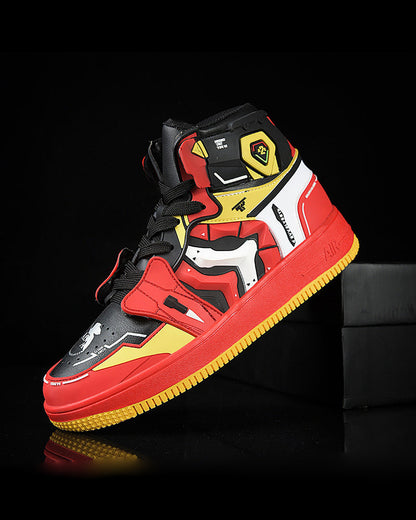 Futuristic Mecha Sneakers -  cyberpunk style - Stylish Mecha Sneakers in Purple and Red for Comfort - View 11