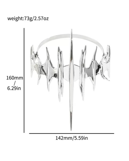 Futuristic Metal Sci-Fi Mask -  fashion statement accessory - Futuristic Metal Sci-Fi Mask for Stylish Statements - View 5
