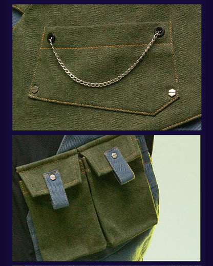 Futuristic Multi-Pocket Cyber Jacket -  multi-pocket - Futuristic Multi-Pocket Cyber Jacket for Urban Adventures - View 14