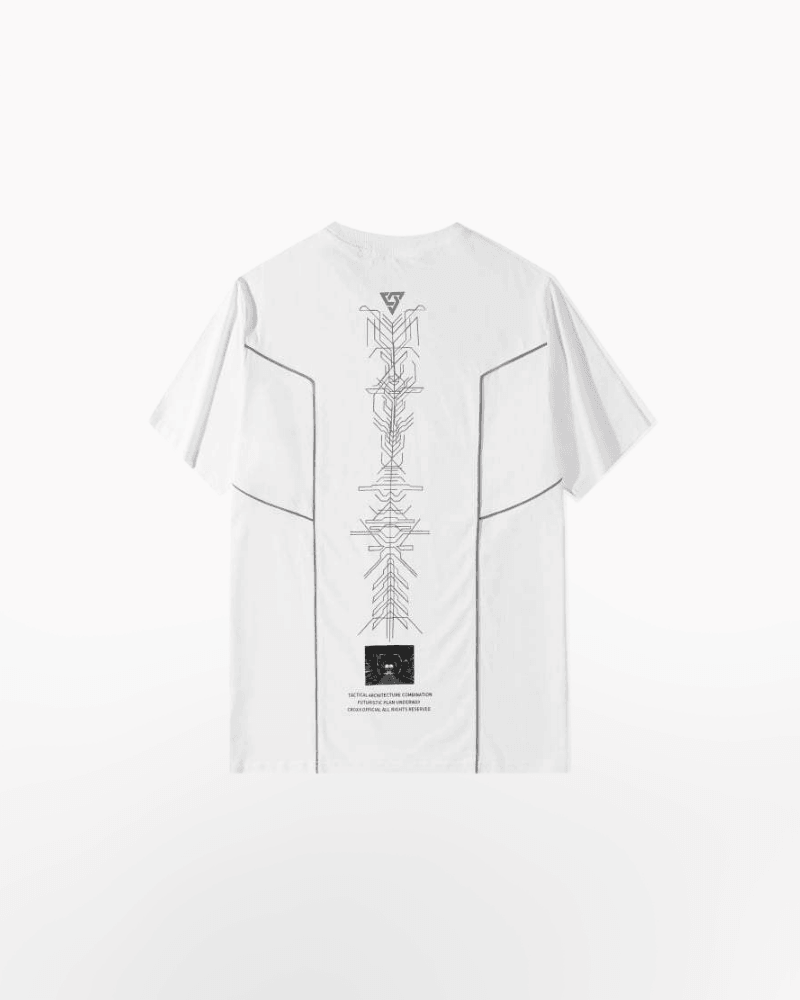 Futuristic Neon Sci-Fi Tee -  cyberpunk style - Futuristic Neon Sci-Fi T-Shirt for Cyberpunk Style - View 4
