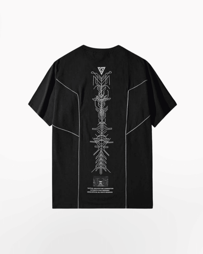 Futuristic Neon Sci-Fi Tee -  cyberpunk - Futuristic Neon Sci-Fi T-Shirt for Cyberpunk Style - View 3