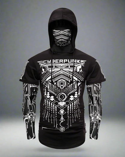 Futuristic Ninja Mask Hoodie - BEST SELLERS - Futuristic Ninja Mask Hoodie for Urban Style - Main view