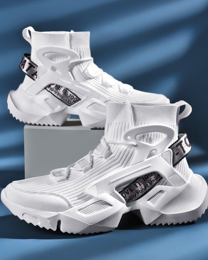 Futuristic Ninja Street Sneakers -  cargo pants outfit - Futuristic Cyberpunk Ninja Street Sneakers - View 4