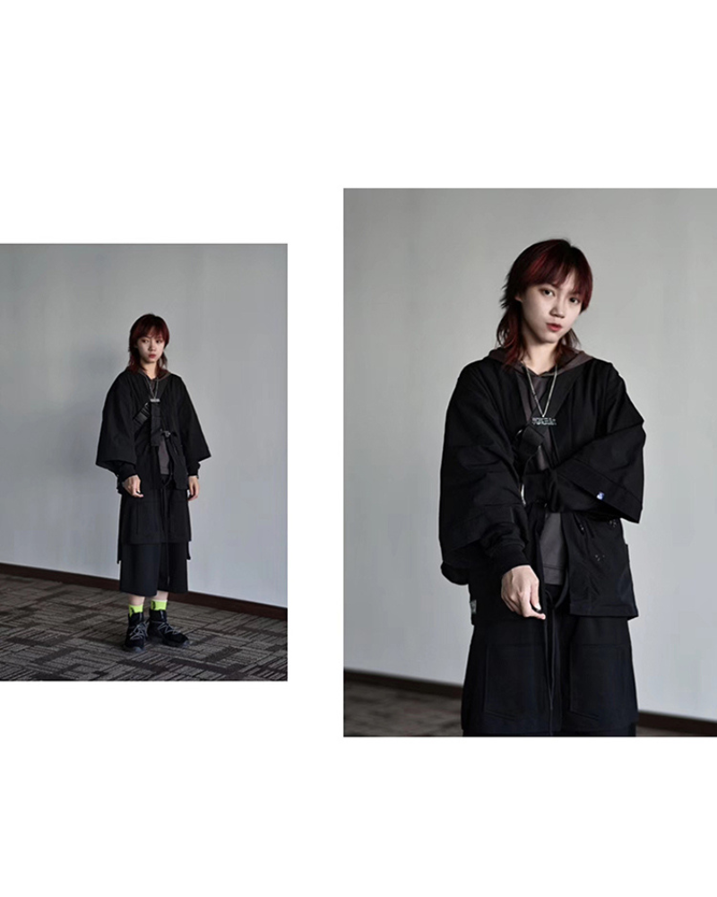Futuristic Ninja Techwear Kimono -  ninja style - Futuristic Ninja Techwear Kimono Jacket for Modern Style - View 14